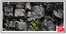 Awert 48x24 Inches Stone Aquarium Background Grey Rock Fish Tank Background Rock