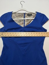 Tamari Arthur S Levine size 6 Small Women’s Blue Sheath Dress Work Party Career