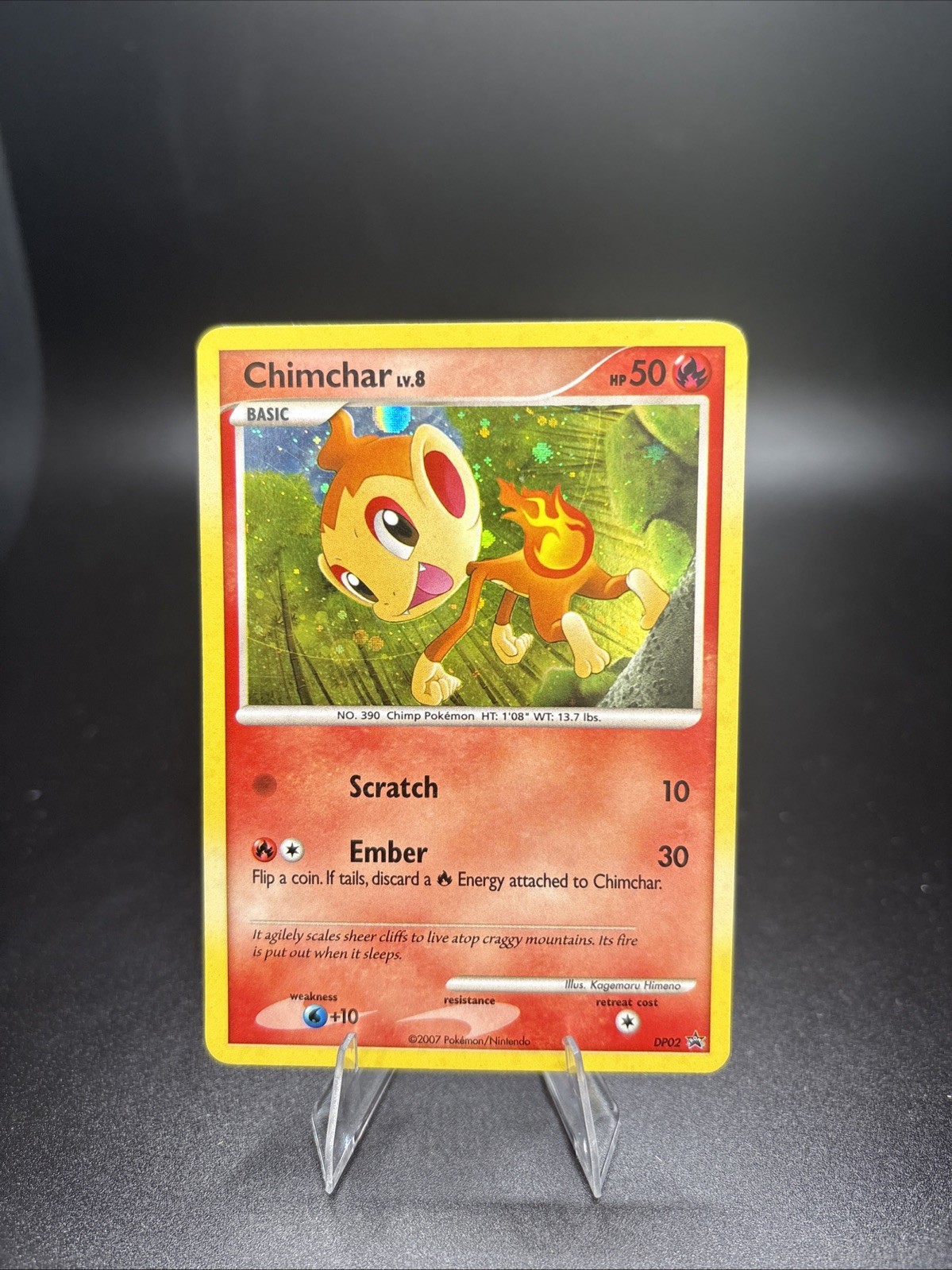 Chimchar - DP02 - Pokemon Diamond & Pearl Promo Holo Card NM