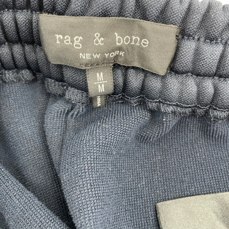Rag & Bone Navy Red Stripe Track Pants Joggers Sweatpants Men's Medium FLAWS - Image 3 of 4