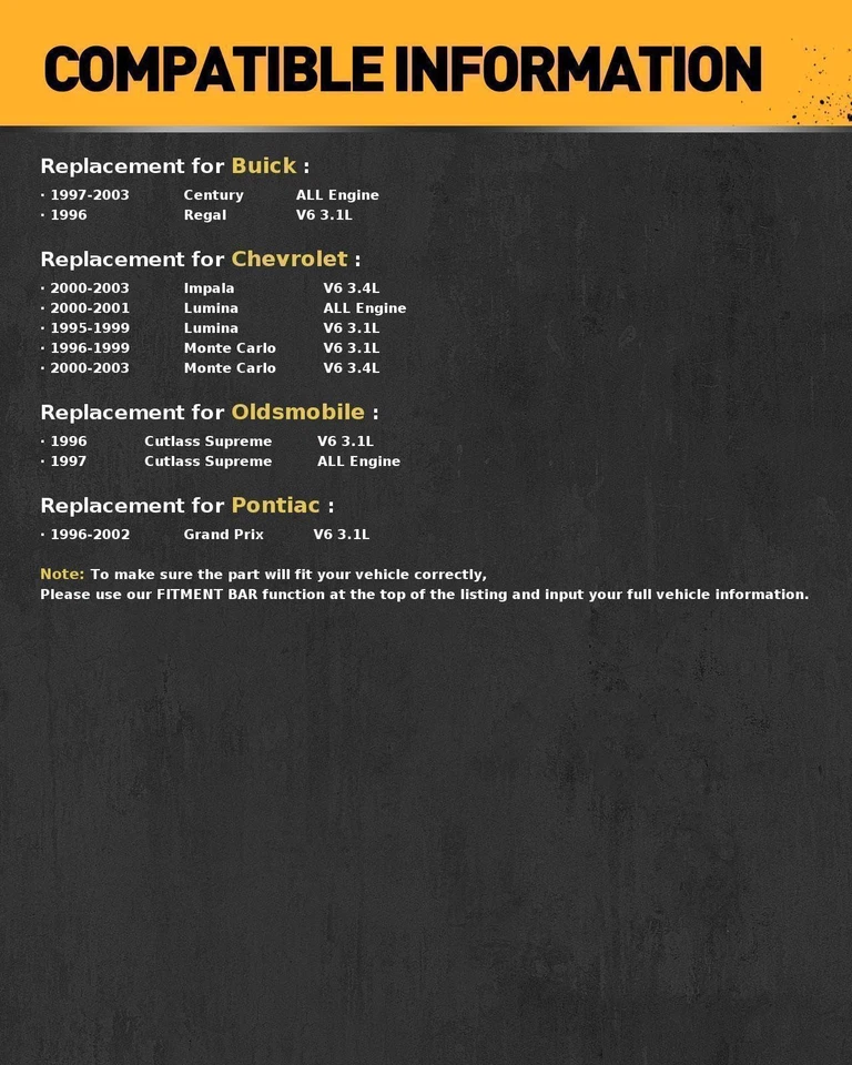 Bomba de dirección asistida para Buick Century 1997-2003 y Chevrolet Lumina 1995-1999 Foto 2 de 4