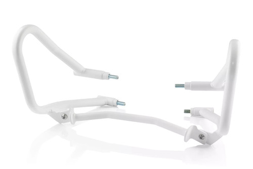 HUSQVARNA 701 / KTM 690 ENDURO Crash Bar Upper Engine Guard WHITE Set Protect - Picture 3 of 11