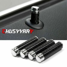 4x New Carbon Fiber Interior Dash Door Lock Knob Pins For Ford F150 F250 F350