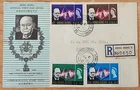 Hong Kong Churchill stamps registered FDC