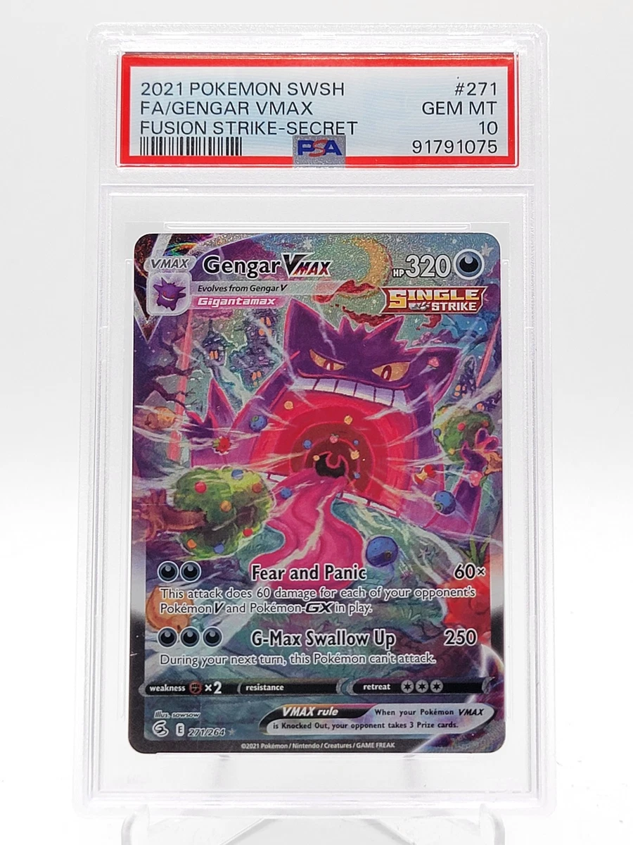 Gengar VMAX 271/264 Swsh08: Fusion Strike for sale | eBay