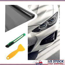 12x47 Inch Self-adhesive Headlight And Tail Light Tint Film Kit Squeegee Cutter