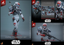 Hot Toys Star Wars Sev Clone Commando 1/6 Scale Collectible Action Figure