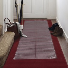 Non-Slip Rug Carpet Protector - Waterproof Clear Vinyl Floor Runner Mat for H...