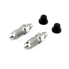 For Suzuki Grand Vitara 98-05 2x STAINLESS Front Caliper Bleed Nipples (3 Door)