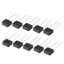 10Pcs DIP Mounted Miniature Square Slow Blow Micro Fuse T5A 5A 250V Black