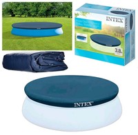 Intex Poolabdeckplane Ø 396 Cm - Easy Set Pool Cover Poolabdeckung Poolplane