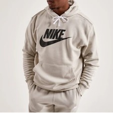 Image of Nike sportswear club fleece graphic mens hoodie gray 2xl tall