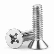 BULK BOX 8-32x2" Flat Phillips Machine Screw Flat Phillips Zinc CR 3 4000pcs