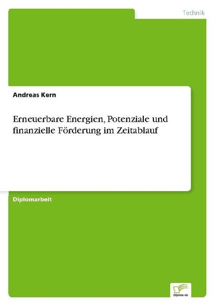 Erneuerbare Energien, Potenziale Und Finanzielle FöRderung Im Zeitablauf Andreas-image