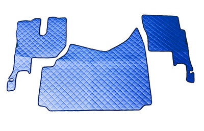 For Renault Gama T 420 Manual Truck Blue Floor Mats Eco Leather Covers LeftHD