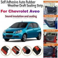 Door Rubber Seal Strips Weather Draft Noise Reduction Kits K For Chevrolet Aveo