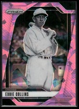 2025 Panini Prizm #93 Eddie Collins Pink Ice Prizms