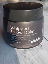 Beef Tallow Balm for Skin Organic: 100% Grass-Fed Whipped Tallow Balm for Deep