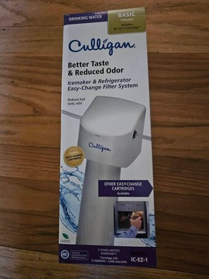 CULLIGAN IC-EZ-1 EASY CHANGE REFRIGERATOR ICEMAKER WATER FILTER BASIC CARTRIDGE