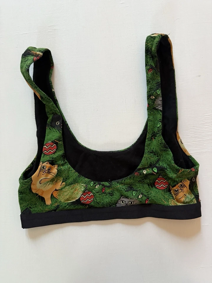 Bralette Meundies UltraModal™ CoreScoop MEOWY VACACIONES DE NAVIDAD Talla XS NUEVO $34 Foto 3 de 4