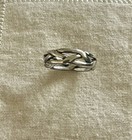 James Avery 925 Sterling Silver Braided/Woven Band Ring Size 5 — photo 1