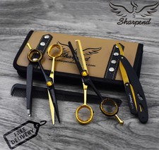 Professional Barber Hair Cutting Thinning Scissors Shears Set Hairdressing Salon
