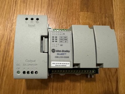 ALLEN-BRADLEY 2080-LC20-20QWB MICRO820 PLC ETHERNET I/P CONTROLLER