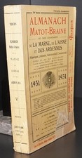 MATOT-BRAINE : Almanach de la Marne, de l'Aisne et des Ardennes - 1931