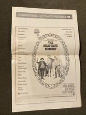 Great Bank Robbery    -  Original 1969 Pressbook - Mostel - Walker - Kim Novak