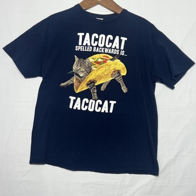 Delta Weight TacoCat T Shirt- size XL Dark Blue