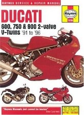 HAYNES DUCATI 600, 750 AND 900 2-VALVE V-TWINS SERVICE AND By Penny Cox Mint