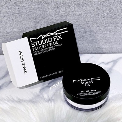 ~ Translucent ~ MAC Studio Fix Pro Set + Blur Weightless Loose Powder, 12g, NIB