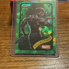 2025 Topps Chrome Sapphire Edition Marvel #34 Killmonger Green Sapphire /99