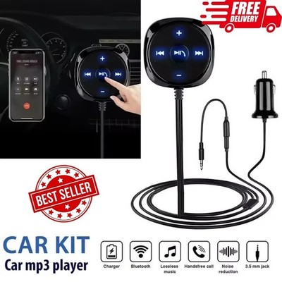 Bluetooth Receiver 5.0 KFZ Auto Adapter Stereo 3.5mm 3Port USB 5V 3.1A Ladegerät