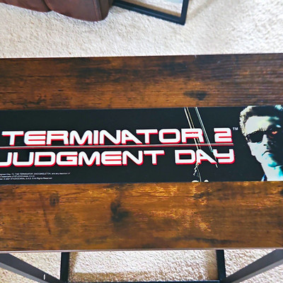 Arcade1Up Terminator 2 Judgement Day-T2 Arcade Game with Light-Up Marque