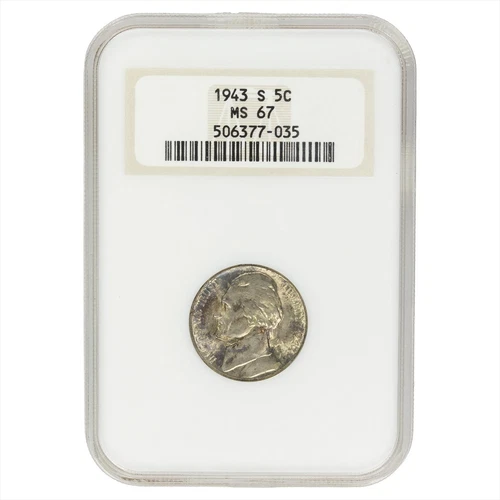 1943S Jefferson War Nickel 5C NGC MS 67