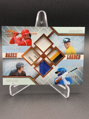 2024 Leaf Trinity Konnor Griffin/Bryce Rainer/Moore/Cam Smith Quad Patch /99