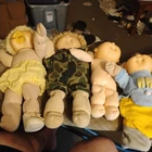 Vintage Cabbage Patch Doll Lot of 4 Blonde  Newborn Clothes