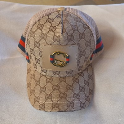 Authentic GUCCI HAT, Men/Women, CANVAS BASEBALL CAP, ADJUSTABLE, SIZE L
