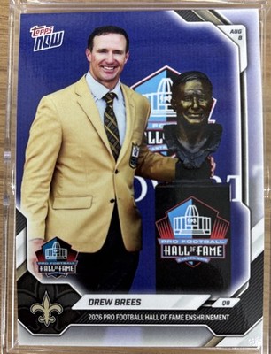   Drew Brees - Hall of Fame - 2026 NFL Topps NOW #OS1 - Saints