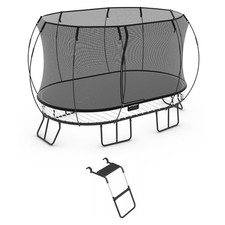 Springfree Trampoline Kids Oval 8 x 13Ft Trampoline  FlexrStep V2 Safety Ladder