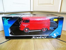SOLIDO PRESTIGE 9521 'VW T1 PANEL KOMBI/COMBI FIRE FEUERWEHR VAN' 1:18. BOXED