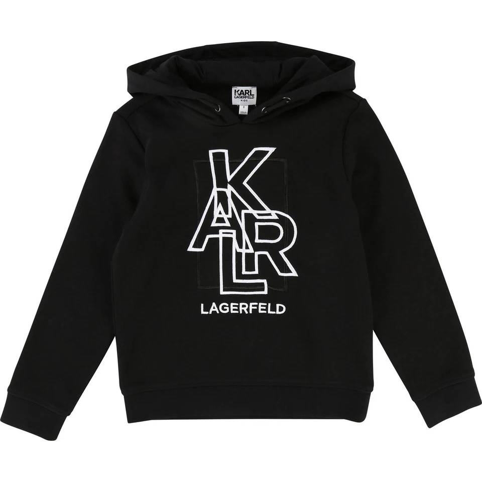KARL LAGERFELD Kids Hoodie schwarz 110 116 122 128 134 140 146 152 164 170 176