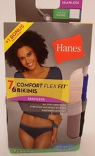 CHOOSE SIZE Women's Hanes 7-pack Comfort Flex Fit Bikinis Underwear Seamless