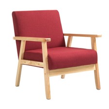 Sessel Loungesessel Cocktailsessel Einzelsofa Holzsessel Wohnzimmerstuhl  Sofas