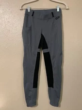 Kerrits Women Size S Gray and Black Full Size Breeches Riding Pants