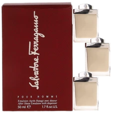 Salvatore Ferragamo For Men Combo Pack: After Shave Emulsion Spl 5.1 (3x1.7)New