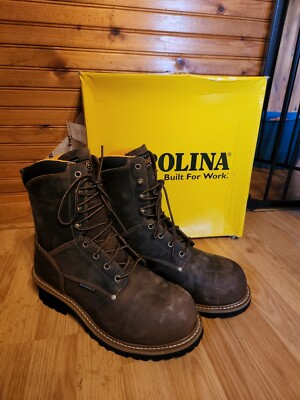Carolina Men's US 10.5 D 8'' Waterproof Insulated Comp Toe Logger Boots CA9851