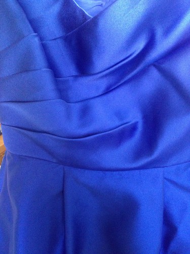 Stunning Ladies Shocking Sapphire Blue Lela Rose Bridesmaid Dress Size USA 0 - 第 11/12 張圖片