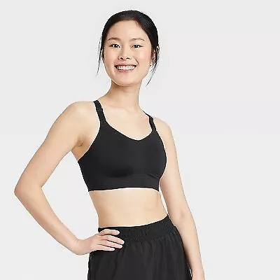 Women's High Support Embossed Racerback Run Sports Bra - All in